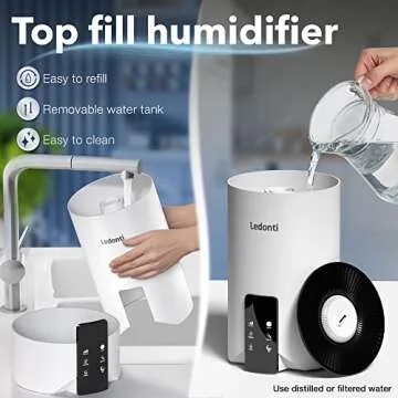 Smart Control Humidifier - Cool & Warm Mist for Home