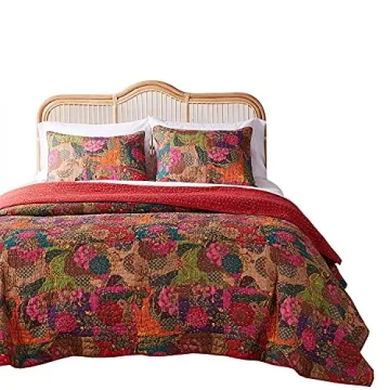 Greenland Home 3-Piece Jewel Quilt Set in Multicolor - King Size