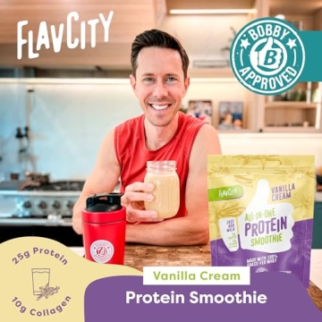 FlavCity Vanilla Protein Smoothie - Grass-Fed Whey Protein