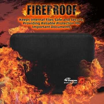 Fireproof Accordion File Organizer For Important Documents