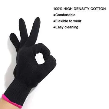 Professional Heat Resistant Gloves for Hair Styling