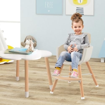 BABY JOY 3-in-1 Adjustable High Chair with Removable Tray