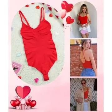 SHAPERX Women's Bodysuit for Tummy Control and Comfort