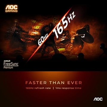 AOC C32G2 32" Curved Gaming Monitor with 165Hz Refresh Rate