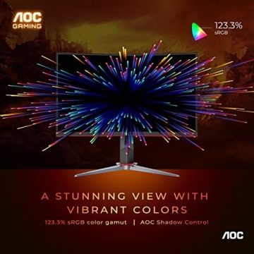 AOC C32G2 32" Curved Gaming Monitor with 165Hz Refresh Rate