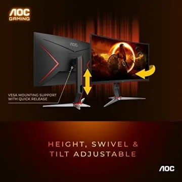 AOC C32G2 32" Curved Gaming Monitor with 165Hz Refresh Rate