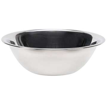 Vollrath Company 47934 4-Quart Economy Mixing Bowl, Stainless Steel