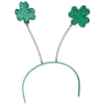 St. Patrick's Day Green Shamrock Head Boppers - Set of 6