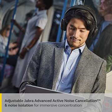 Jabra Evolve2 75 Wireless Headset with Noise Cancelling