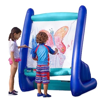 Hearthsong Double-Sided Inflatable Kids Art Easel – Outdoor & Indoor Creative Fun