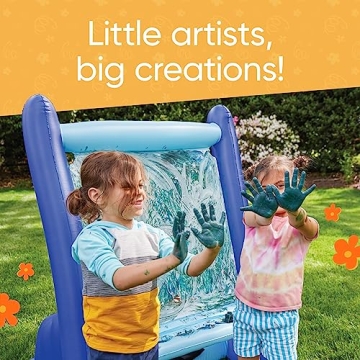 Hearthsong Inflatable Kids Art Easel for Indoor & Outdoor Use