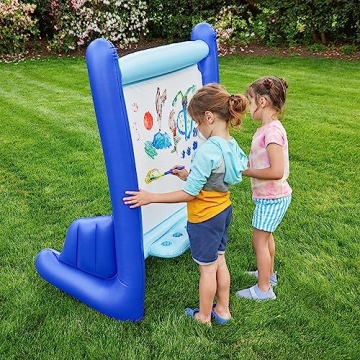 Hearthsong Inflatable Kids Art Easel for Indoor & Outdoor Use