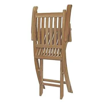 Modway Marina Teak Folding Armchair for Outdoor Spaces