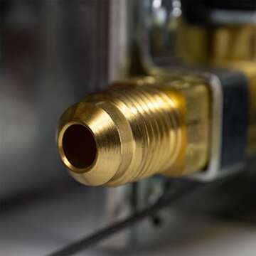 RecPro RV Refrigerator 6.3 Cubic Feet Gas and Electric | Black or Stainless Finish | 110V / 12V / Propane Gas | (Stainless Finish)