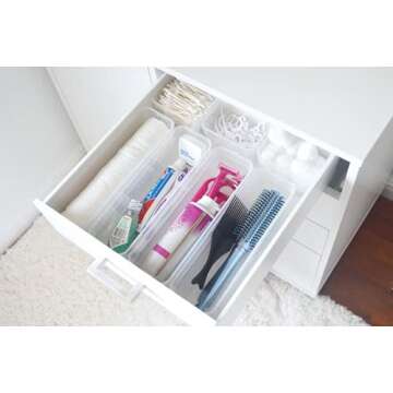 AB Designs Clear Bins Set for Perfect Home Organization