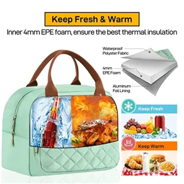 Stylish Buringer Insulated Lunch Bag for Work and Travel