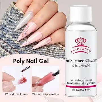 All in One Makartt Poly Nail Gel Kit with Slip Solution