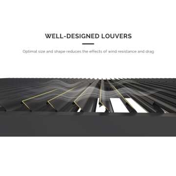 Adjustable Aluminum Pergola for Outdoor Spaces: PURPLE LEAF