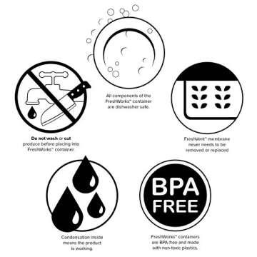 Rubbermaid FreshWorks Produce Saver Food Storage Containers, 2-Piece Set, Green