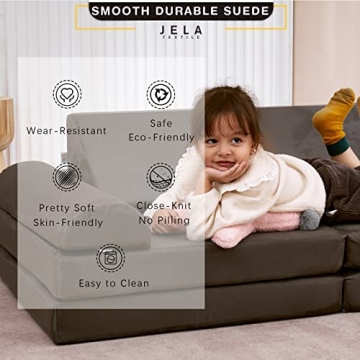 Jela Kids Couch Modular Sofa for Creative Play