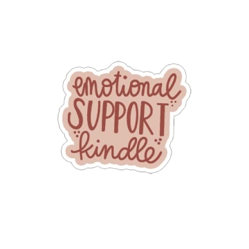 HTLiem Emotional Support Kindle Vinyl Sticker for Book Lovers