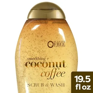 OGX Coconut Coffee Exfoliating Body Scrub for Silky Skin