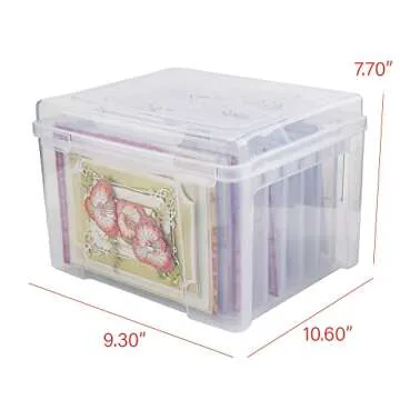 WRVCSS Greeting Card Organizer Box - Durable Storage Solution