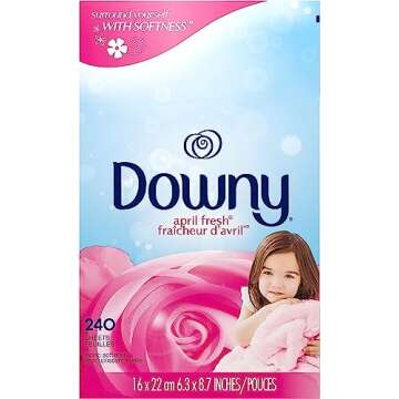 Downy Dryer Sheets Laundry Fabric Softener, April Fresh, 240 count