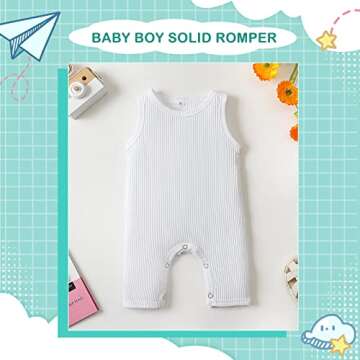 Soft Cotton Newborn Baby Romper for Boys and Girls