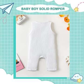 Soft Cotton Newborn Baby Romper for Boys and Girls