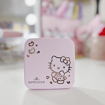 Hello Kitty Lighted Compact Makeup Mirror with Adjustable Brightness