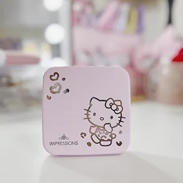 Hello Kitty Lighted Compact Makeup Mirror with Adjustable Brightness