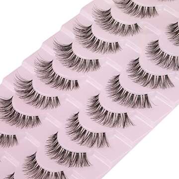 Wiwoseo 3D False Eyelashes - Natural Look & Comfort