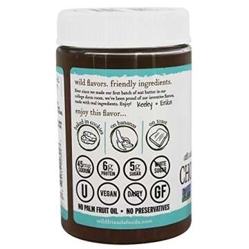 Wild Friends Foods Chocolate Coconut Peanut Butter, 16 oz Jar