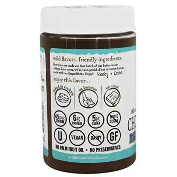 Wild Friends Foods Chocolate Coconut Peanut Butter, 16 oz Jar