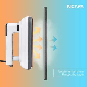 Nicapa Heat Press Mat （12x12 inch ）for Cricut Easypress/Easypress 2 Craft Heating Transfer Vinyl HTV Ironing Insulation Heating Mats