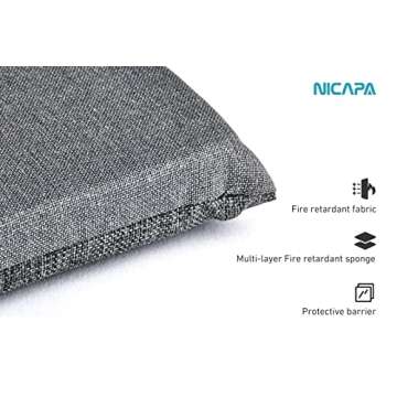 Nicapa Heat Press Mat （12x12 inch ）for Cricut Easypress/Easypress 2 Craft Heating Transfer Vinyl HTV Ironing Insulation Heating Mats