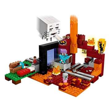 Shop LEGO Minecraft Nether Portal Building Kit - 470 Pieces