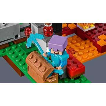 Shop LEGO Minecraft Nether Portal Building Kit - 470 Pieces