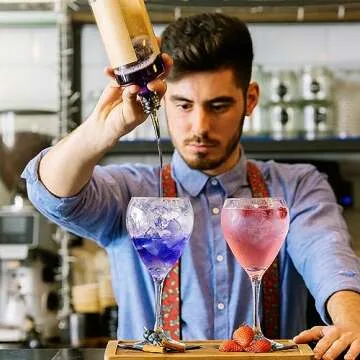 Stainless Steel Classic Bottle Pourers with Dust Caps 6 Pcs