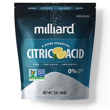 Milliard Citric Acid 1 Pound - Pure, Non-GMO, Versatile Kitchen Essential