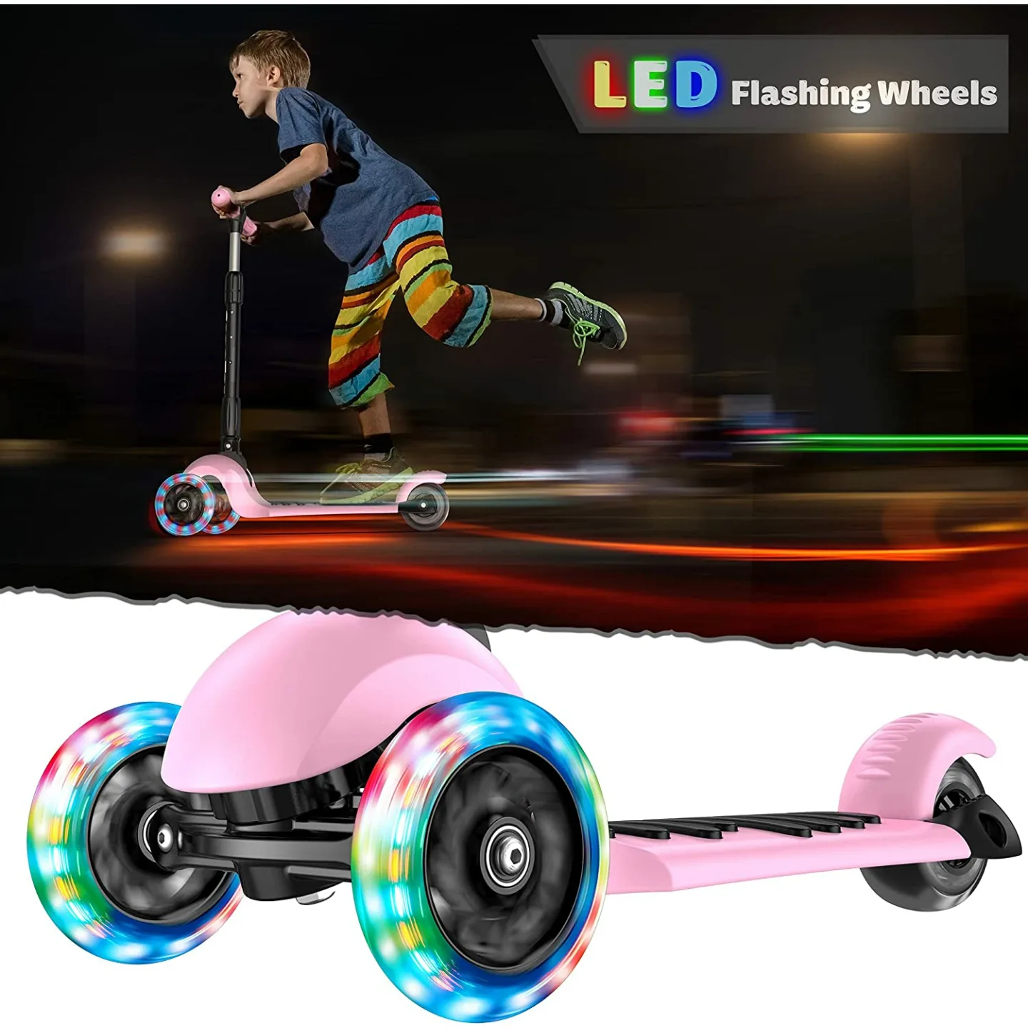 Adjustable Height 3-Wheel Scooter