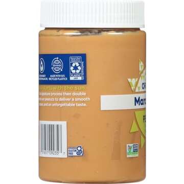 MaraNatha Organic Creamy Peanut Butter Spread, No Stir, 16 Ounce Jar