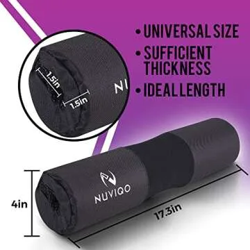Nuviqo Barbell Pad - Ultimate Comfort for Hip Thrusts and Squats