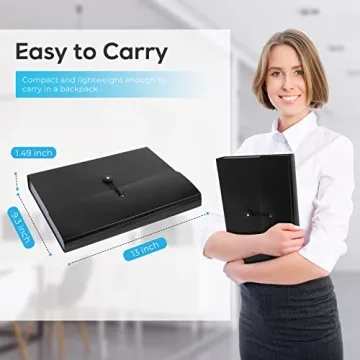 Accordion File Organizer for Document Management with 13 Pockets