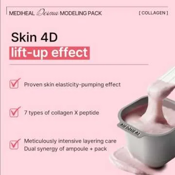 Mediheal Derma Modeling Pack (Collagen) - Filling Elasticity For Glow Skin - Easy DIY Home Spa Kits, Hydrating Icy Jelly Mask For Skin Refreshment