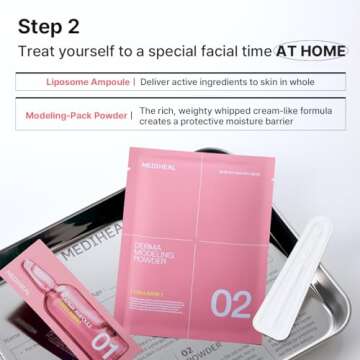 Mediheal Derma Modeling Pack (Collagen) - Filling Elasticity For Glow Skin - Easy DIY Home Spa Kits, Hydrating Icy Jelly Mask For Skin Refreshment