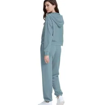 WIHOLL Plus Size Sweatsuit Set for Stylish Comfort