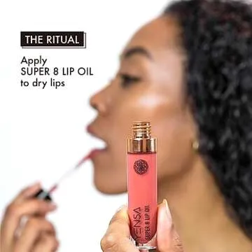 YENSA Super 8 Lip Oil, Natural Korean Moisturizing Gloss, No-Sticky Transparent Formula For Hydrating Lip Care (Clear Path) .22 fl oz