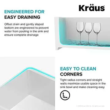 Kraus Turino 33" Farmhouse Fireclay Kitchen Sink